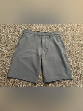 Hurley Men’s Gray Lined Athleisure Outdoor Workout Gym Shorts Size 34